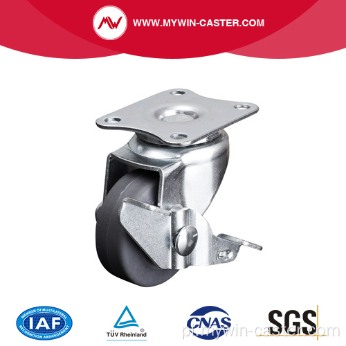 Mini 1,5 cala 30 kg Hamulec tarczowy TPE Caster